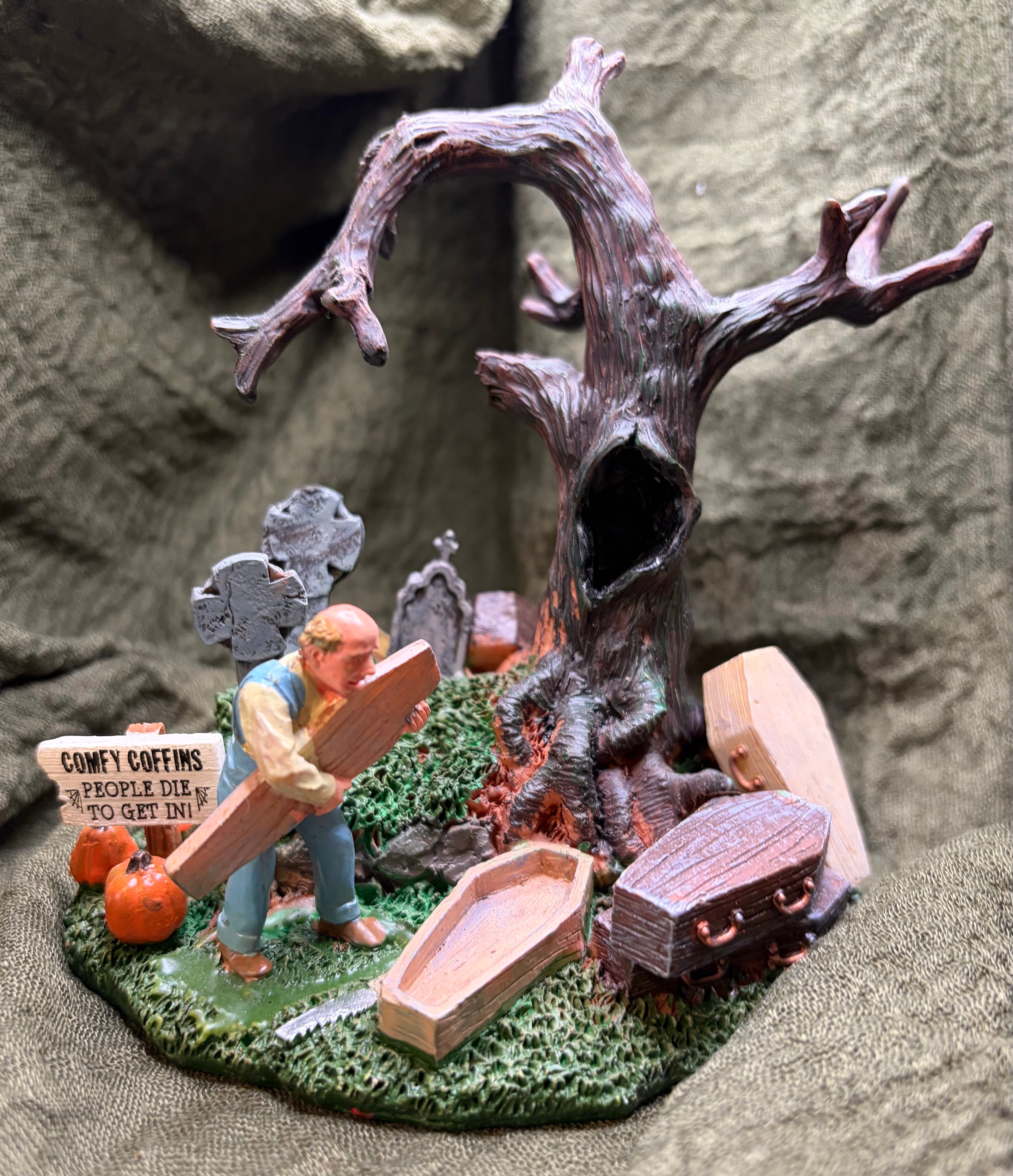 Lemax Spooky Town Coffin Maker
