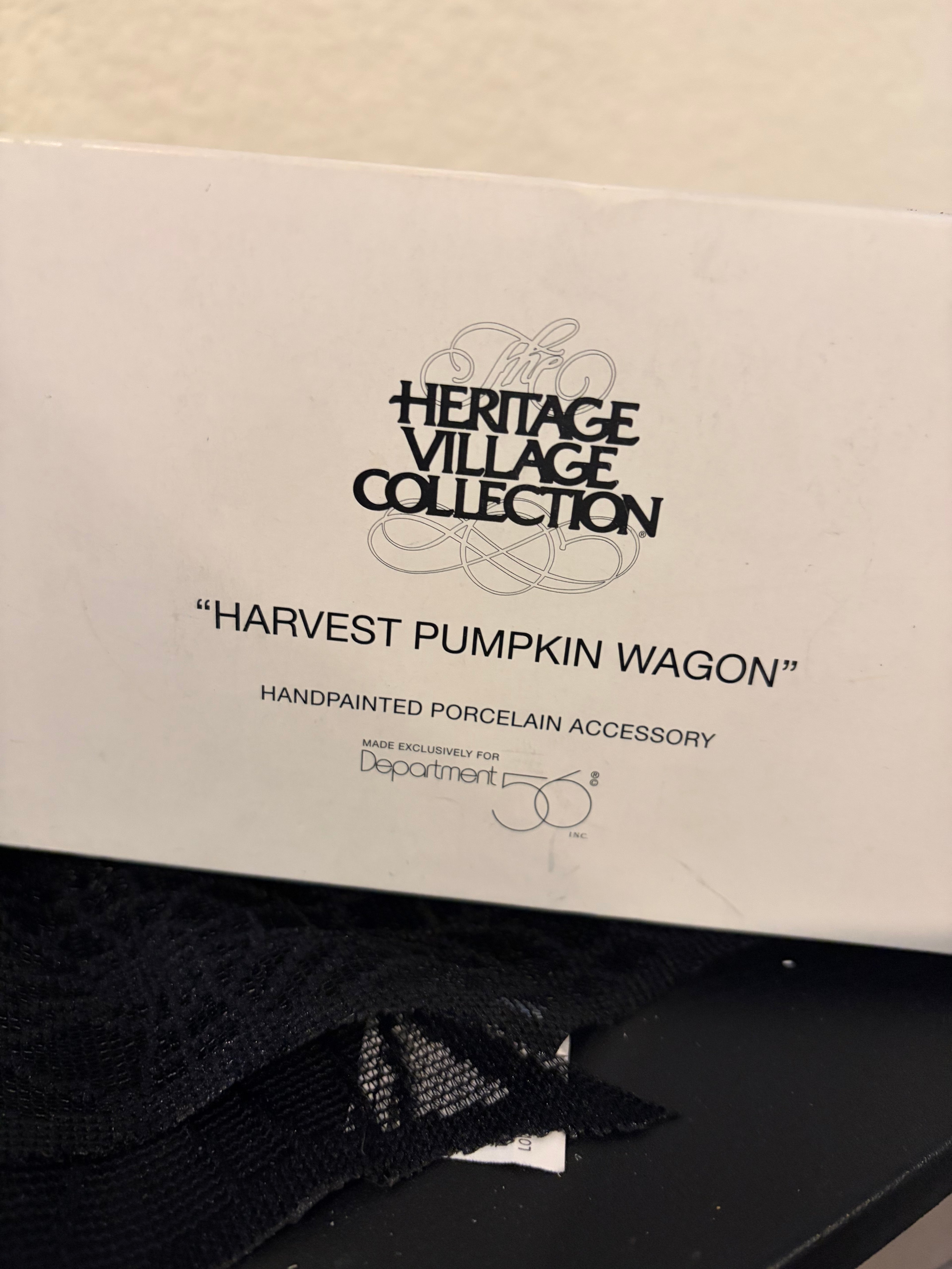 Dept 56 Harvest Pumpkin Wagon
