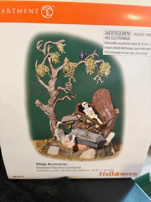 Dept 56 Animated Haunted Graveyard