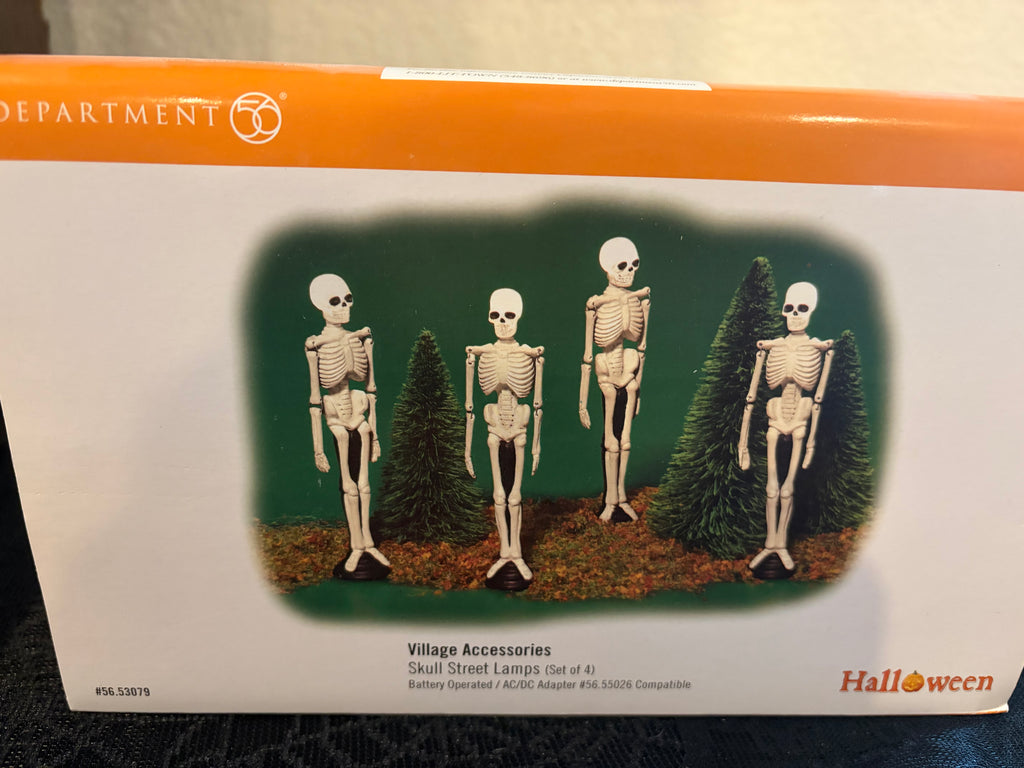 Dept 56 Skull Street Lamps