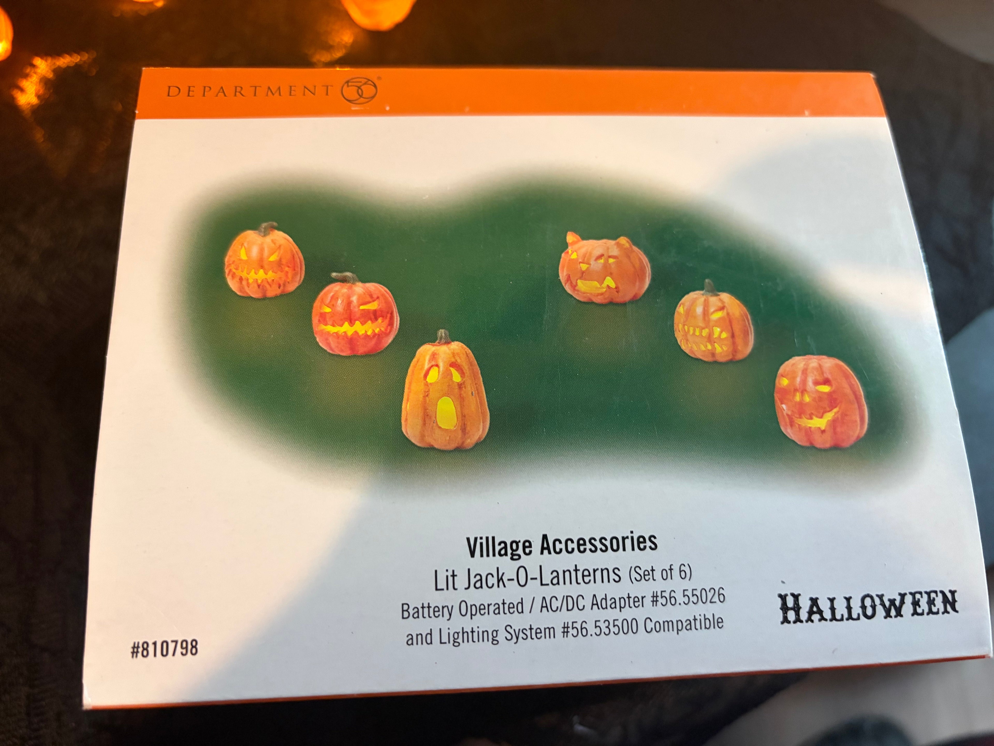 Dept 56 Lit Jack O Lanterns