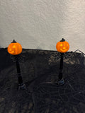 Dept 56 Pumpkin Street Lamps