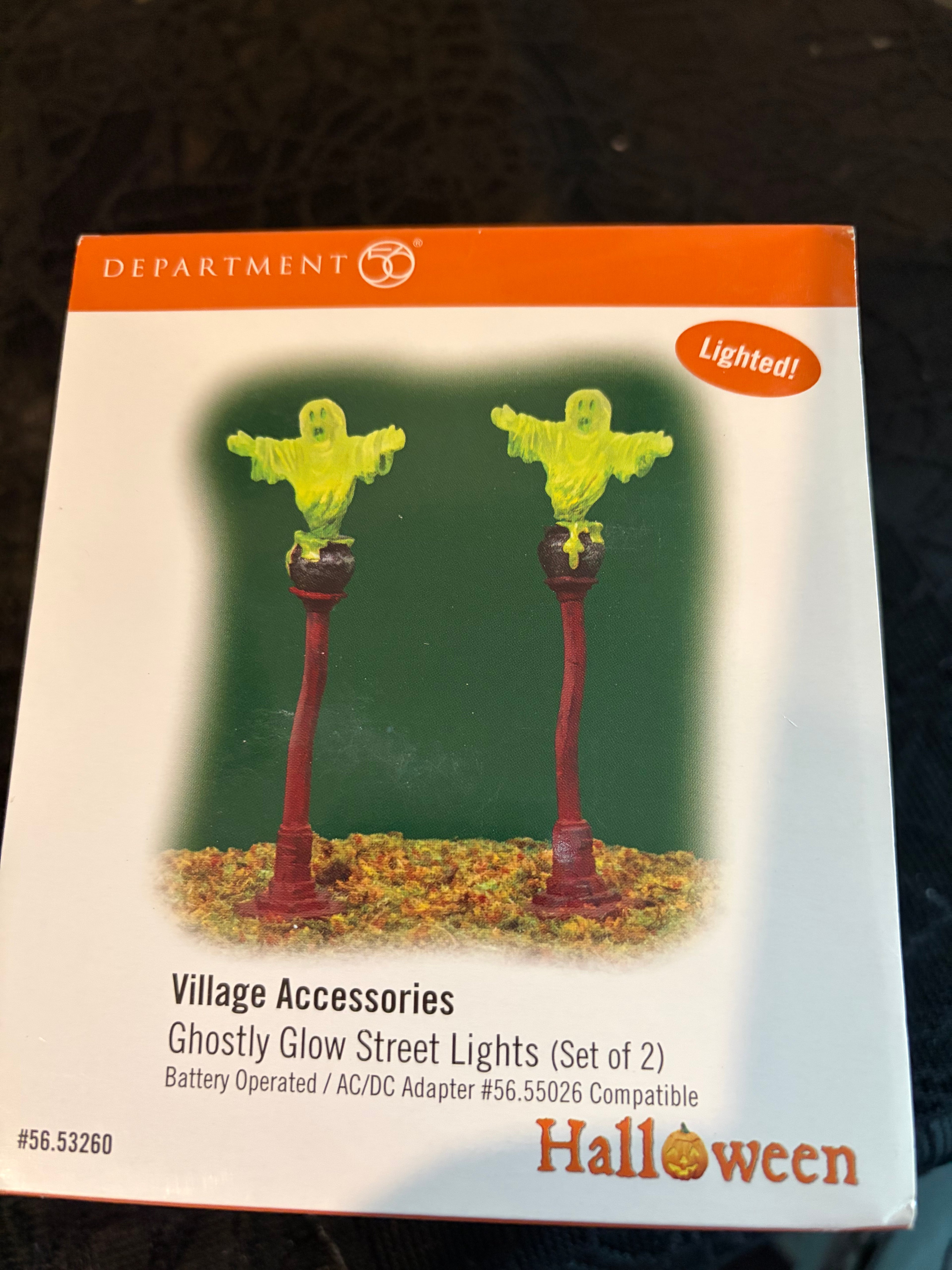 Dept 56 Ghostly Glow Street Lights
