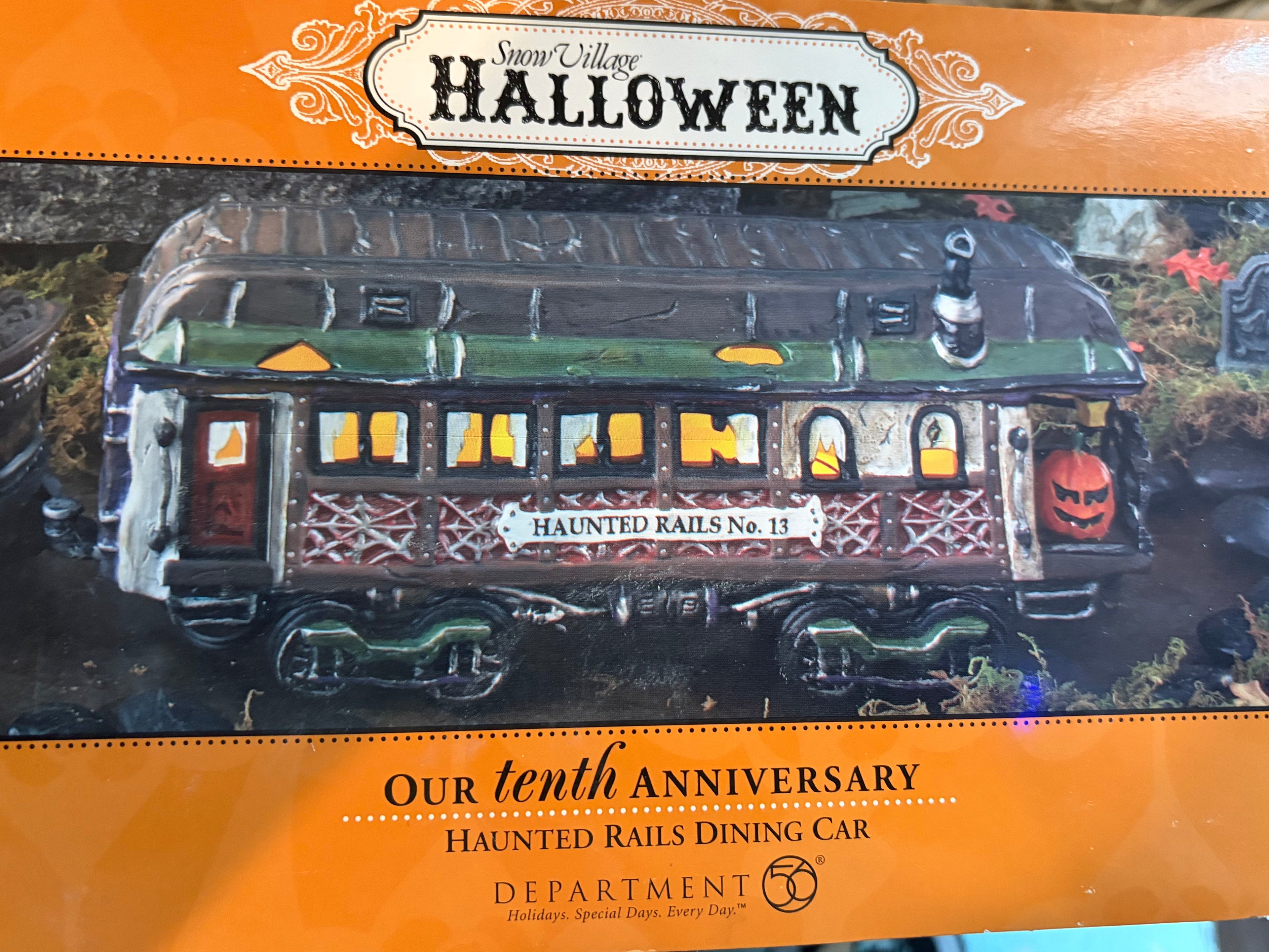 Dept 56 Haunted Rails Dining Car