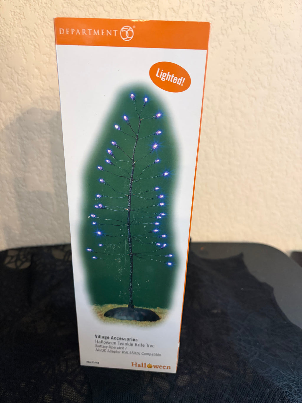 Dept 56 Halloween Twinkle Brite Tree-Purple