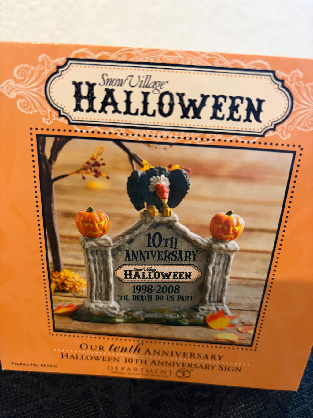 Dept 56 10th Anniversary Sign