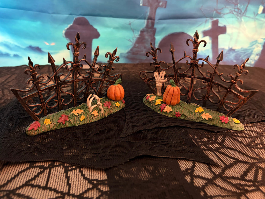 Dept 56 Gothic Gate Fence Sections