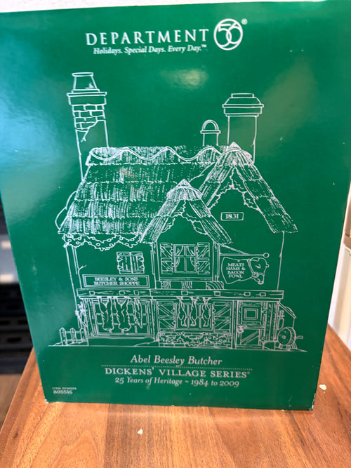 Dept 56 Abel Beesley Butcher 25th Anniversary Edition