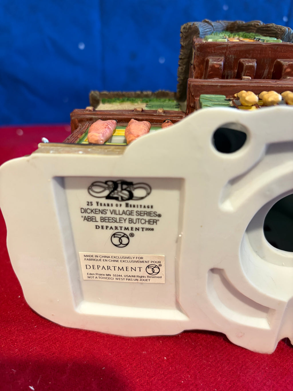 Dept 56 Abel Beesley Butcher 25th Anniversary Edition