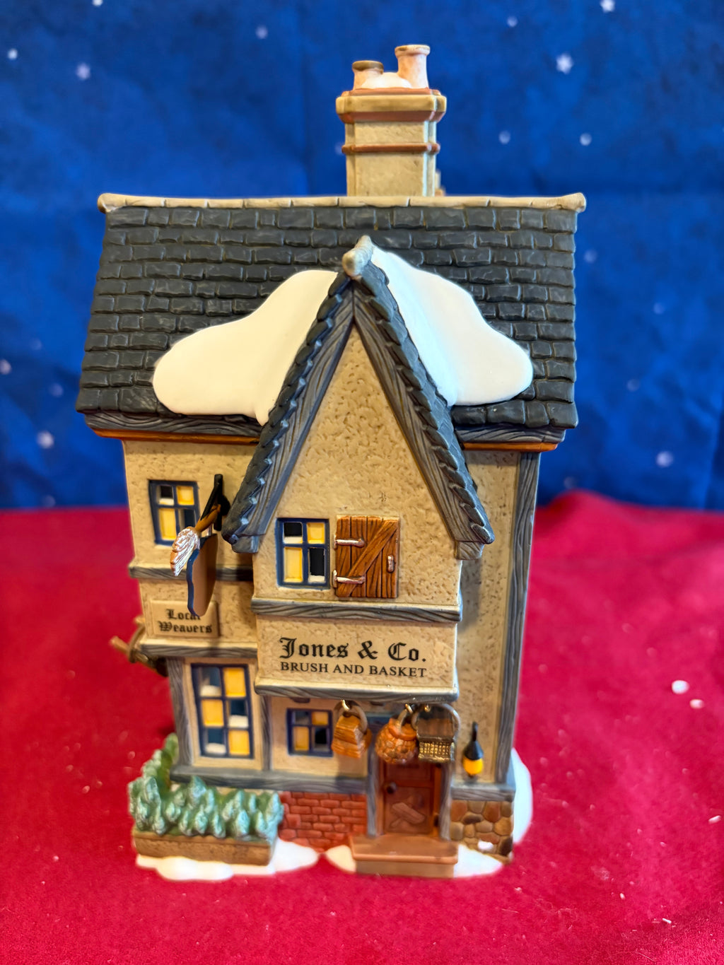 Dept 56 Jones & Co Brush & Basket Shop 25th Anniversary Edition