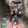 Lemax Spooky Town Vampire Wakes the Undead