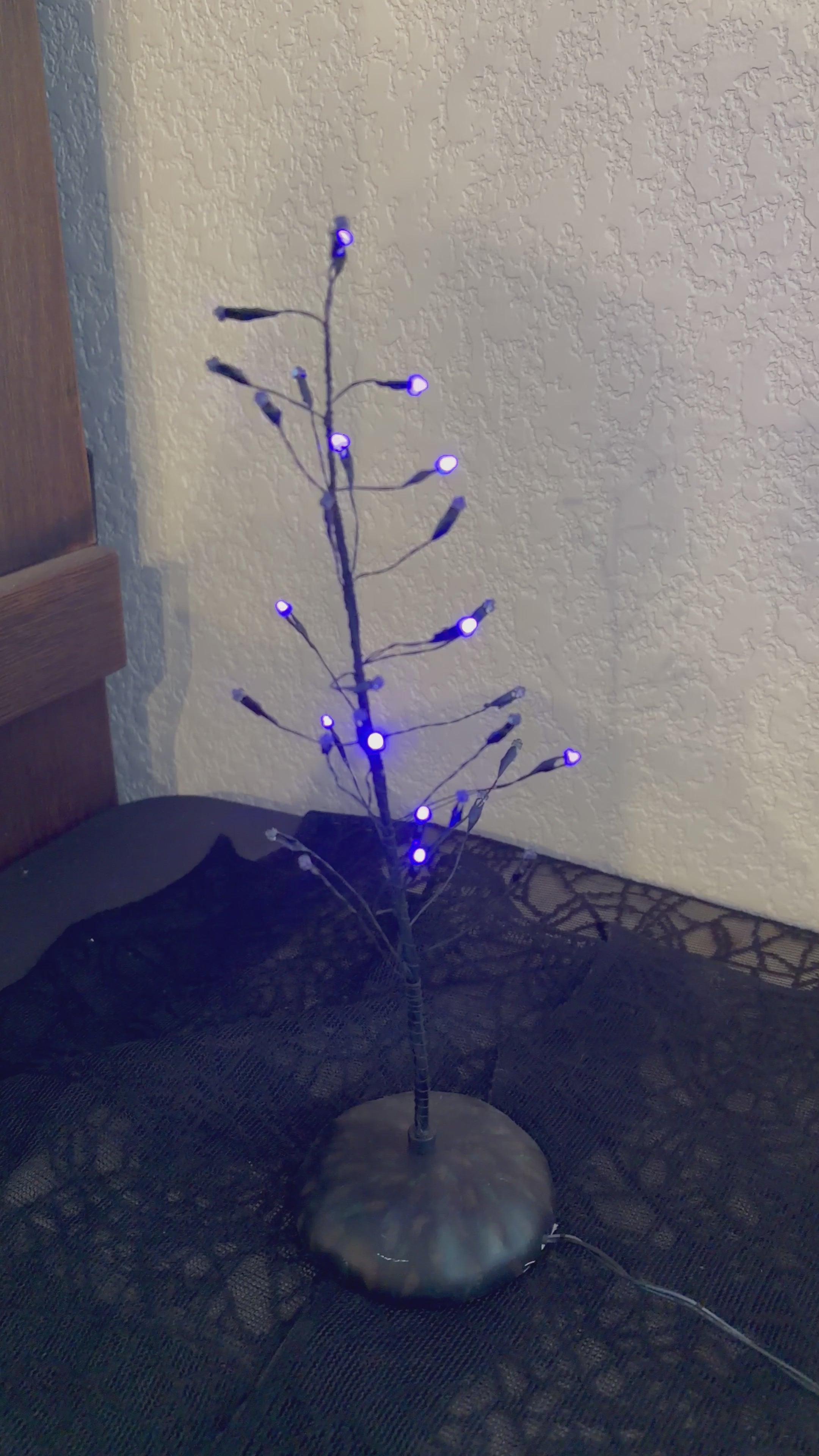 Dept 56 Halloween Twinkle Brite Tree-Purple
